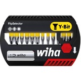Wiha Set d'embouts FlipSelector Y-Bit 25mm, 13 pièces, Set d'embouts de vissage Noir/Jaune