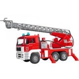 bruder MAN Fire engine with selwing ladder véhicule pour enfants, Modèle réduit de voiture Rouge/Blanc, 4 an(s), Synthétique ABS, Multicolore