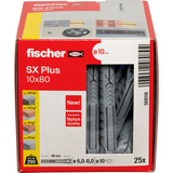 fischer Cheville à expansion SX Plus 10x80 Gris clair