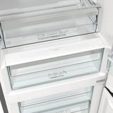 gorenje NRK619CA2XL4 Pose libre 300 L C Gris, Combination Réfrigérateur / congélateur Acier inoxydable, 300 L, No Frost (réfrigérateur), N-T, 11 kg/24h, C, Gris