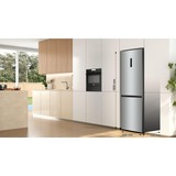 gorenje NRK619CA2XL4 Pose libre 300 L C Gris, Combination Réfrigérateur / congélateur Acier inoxydable, 300 L, No Frost (réfrigérateur), N-T, 11 kg/24h, C, Gris