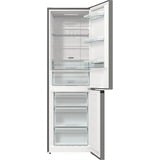 gorenje NRK619CA2XL4 Pose libre 300 L C Gris, Combination Réfrigérateur / congélateur Acier inoxydable, 300 L, No Frost (réfrigérateur), N-T, 11 kg/24h, C, Gris
