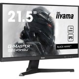 iiyama G-MASTER G2245HSU-B2 écran plat de PC 54,6 cm (21.5") 1920 x 1080 pixels Full HD LED Noir Moniteur gaming Noir (Mat), 1x DisplayPort, 1x HDMI, 2x USB-A, 54,6 cm (21.5"), 1920 x 1080 pixels, Full HD, LED, 1 ms, Noir