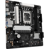 ASRock B860M-X carte mère socket 1851 Noir/Argent, RAID, 2.5 Gb-LAN, Sound, µATX