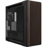 ASUS PROART PA602 WALNUT WOOD TG PWM MODERN BLACK boîtier big tower Marron/bois | 4x USB-A | 1x USB-C | Verre Trempé