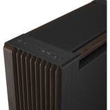 ASUS PROART PA602 WALNUT WOOD TG PWM MODERN BLACK boîtier big tower Marron/bois | 4x USB-A | 1x USB-C | Verre trempé