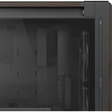 ASUS PROART PA602 WALNUT WOOD TG PWM MODERN BLACK boîtier big tower Marron/bois | 4x USB-A | 1x USB-C | Verre trempé