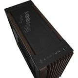 ASUS PROART PA602 WALNUT WOOD TG PWM MODERN BLACK boîtier big tower Marron/bois | 4x USB-A | 1x USB-C | Verre trempé