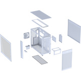 ASUS  boîtier midi tower Blanc | 2x USB-A | 1x USB-C | Window