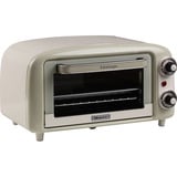 Ariete 3919/03 10 L 800 W Beige Grill, Mini four Blanc/vert clair, 10 L, Beige, Pose libre, Rotatif, 90 - 230 °C, Mécanique