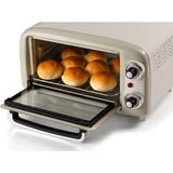 Ariete 3919/03 10 L 800 W Beige Grill, Mini four Blanc/vert clair, 10 L, Beige, Pose libre, Rotatif, 90 - 230 °C, Mécanique