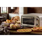 Ariete 3919/03 10 L 800 W Beige Grill, Mini four Blanc/vert clair, 10 L, Beige, Pose libre, Rotatif, 90 - 230 °C, Mécanique