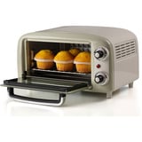 Ariete 3919/03 10 L 800 W Beige Grill, Mini four Blanc/vert clair, 10 L, Beige, Pose libre, Rotatif, 90 - 230 °C, Mécanique