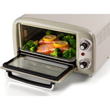 Ariete 3919/03 10 L 800 W Beige Grill, Mini four Blanc/vert clair, 10 L, Beige, Pose libre, Rotatif, 90 - 230 °C, Mécanique