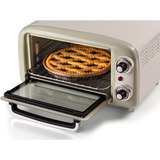 Ariete 3919/03 10 L 800 W Beige Grill, Mini four Blanc/vert clair, 10 L, Beige, Pose libre, Rotatif, 90 - 230 °C, Mécanique