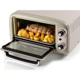 Ariete 3919/03 10 L 800 W Beige Grill, Mini four Blanc/vert clair, 10 L, Beige, Pose libre, Rotatif, 90 - 230 °C, Mécanique