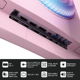 Arozzi Nova 49TUW165 49" Moniteur UltraWide gaming incurvé rose fuchsia, 1x DisplayPort, 2x HDMI, 2x USB-A, 165 Hz