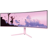 Arozzi Nova 49TUW165 49" Moniteur UltraWide gaming incurvé  rose fuchsia