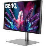 BenQ PD2725U écran plat de PC 68,6 cm (27") 3840 x 2160 pixels 4K Ultra HD LED Noir Moniteur Noir/gris, 1x DisplayPort, 2x HDMI, 3x USB-A, 2x Thunderbolt, 68,6 cm (27"), 3840 x 2160 pixels, 4K Ultra HD, LED, 5 ms, Noir