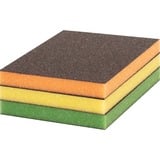 Bosch 2 608 901 176 fourniture de ponçage manuel Patin de ponçage Kit de sablage 3 pièce(s), Éponge de broyage Multicolore, Patin de ponçage, Kit de sablage, mousse, Bois, Ponçage, Marron, Vert, Orange, Jaune