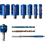 Bosch EXPERT CONSTRUCTION MATERIAL scie de forage Perceuse 6 pièce(s), Scie à trou Régler, Perceuse, Brique, Tableau à particules, Plastique, Bois tendre, Carrelage, Bleu, Or, Rouge, Acier inoxydable, Carbone tungstène (TC), 6 cm