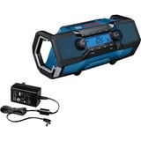 Bosch GPB 18V-2 C Radio professionnelle de chantier, Radio de chantier Bleu, Bluetooth, FM, AUX