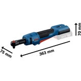 Bosch Visseuse à cliquet sans fil GRC 18V-60 Professional solo, 18 Volt, Tournevis Bleu