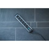 Brennenstuhl Multiprise Premium-Alu-Line 6 prises Noir/Argent