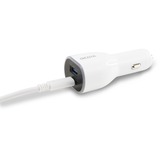 DICOTA D31932 chargeur d'appareils mobiles Blanc Auto Blanc, Auto, Allume-cigare, 20 V, Blanc