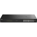 D-Link DGS-1018P, Switch Noir