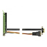 DeLOCK 85762 carte et adaptateur d'interfaces Interne PCIe, Carte de montage PCIe, PCIe, Noir, Vert, 0,3 m, 1 pièce(s)