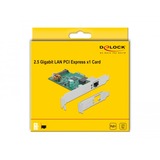 DeLOCK 89139 carte réseau Interne Ethernet 4000 Mbit/s Interne, Avec fil, PCI Express, Ethernet, 4000 Mbit/s