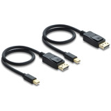 DeLOCK Carte PCI-E x4 vers 2x USB-C 40Gbps / 2x MiniDisplay LP, Carte d'interface 