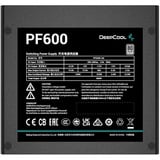 DeepCool PF600 alimentation  600 watt Noir, 4x PCIe