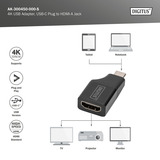 Digitus AK-300450-000-S, Adaptateur Noir