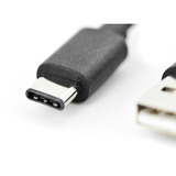 Digitus Câble de connexion USB 2.0 USB-A > USB-C Noir