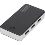 Digitus Concentrateur USB 3.0, 4 ports, noir, Hub USB Noir, 4 ports, noir, USB 3.2 Gen 1 (3.1 Gen 1) Type-A, 5000 Mbit/s, Noir, Argent, Chine, 5 V, Windows 7 Home Premium, Windows Vista Home Premium, Windows XP Home