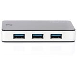 Digitus Concentrateur USB 3.0, 4 ports, noir, Hub USB Noir, 4 ports, noir, USB 3.2 Gen 1 (3.1 Gen 1) Type-A, 5000 Mbit/s, Noir, Argent, Chine, 5 V, Windows 7 Home Premium, Windows Vista Home Premium, Windows XP Home