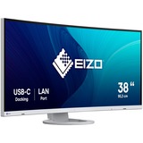 EIZO EV3895-WT 37.5" incurvé Moniteur Blanc, 95,2 cm (37.5"), 3840 x 1600 pixels, UltraWide Quad HD+, LED, 5 ms, Blanc