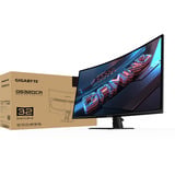 GIGABYTE GS32QCA 31,5" Moniteur Gaming Incurvé QHD - 2560 x 1440, 180Hz, 1ms, 250 cd/m², FreeSync, HDR Ready, HDMI 2.0, DisplayPort 1.4 Noir (Mat), 1x DisplayPort, 2x HDMI, 180 Hz, 5" Moniteur Gaming Incurvé QHD - 2560 x 1440, 180Hz, 1ms, 250 cd/m², FreeSync, HDR Ready, HDMI 2.0, DisplayPort 1.4, 80 cm (31.5"), 2560 x 1440 pixels, Quad HD, LED, 1 ms, Noir