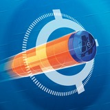 Hasbro NERF N Series Ward, Blaster à fléchettes Bleu/Orange, Blaster jouet, 8 an(s), 99 an(s), 174 g