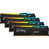 Kingston FURY 64 Go DDR5-5200 (4x 16 Go) mémoire vive Noir, KF552C40BBAK4-64, XMP 3.0