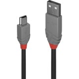 Lindy Câble USB 2.0 Type A vers Mini-B, Anthra Line Gris