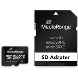 MediaRange 512 GB microSDXC, Carte mémoire Noir