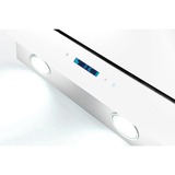 Respekta CH 77060 WA, Hotte aspirante Blanc/en acier inoxydable