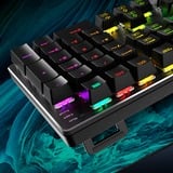 Sharkoon SKILLER SGK36W RGB clavier gaming mécanique Noir, Layout DE (QWERTZ), Huano Red, 100%