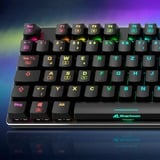 Sharkoon SKILLER SGK36W RGB clavier gaming mécanique Noir, Layout DE (QWERTZ), Huano Red, 100%