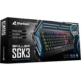 Sharkoon Skiller Mech SGK3, clavier gaming Noir, Layout FR, Kailh Blue, Layout FR, Kailh Blue, RGB