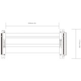 SilverStone Riserkabel SST-RC05-220, Câble Noir