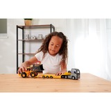 Simba Volvo Truck FH-16 avec semi-remorque et chargeuse sur pneus, Jeu véhicule Orange/gris